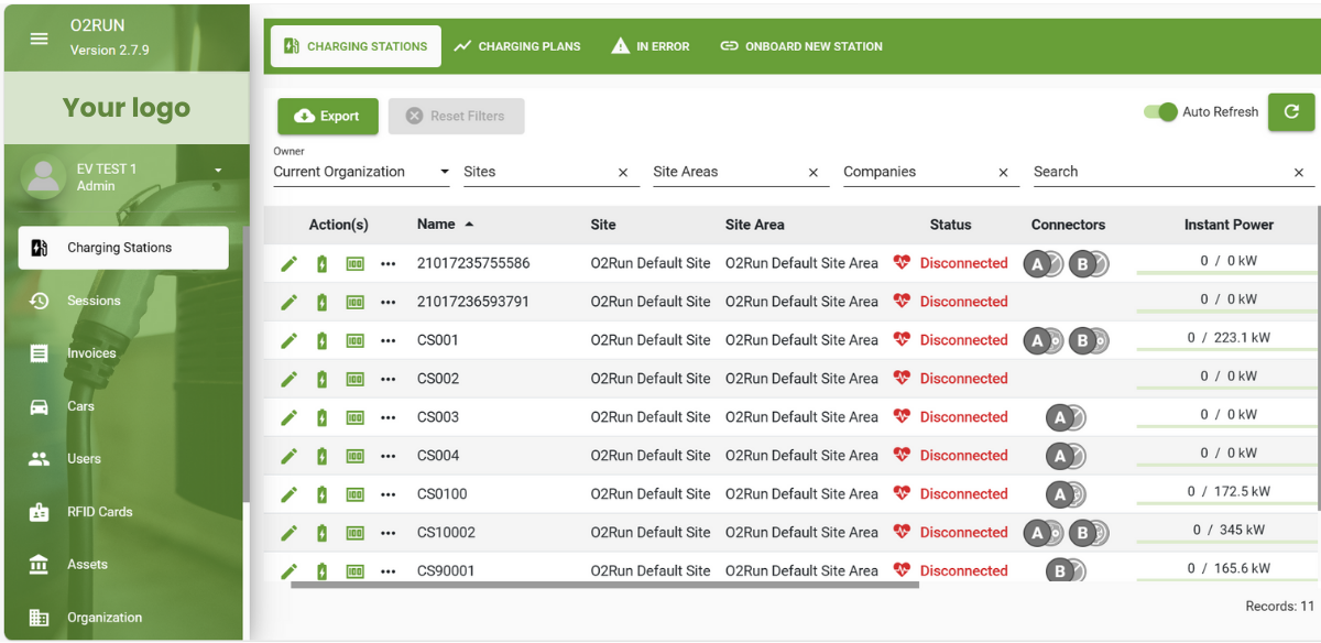 Smart Charging Management System (SCMS - SaaS)